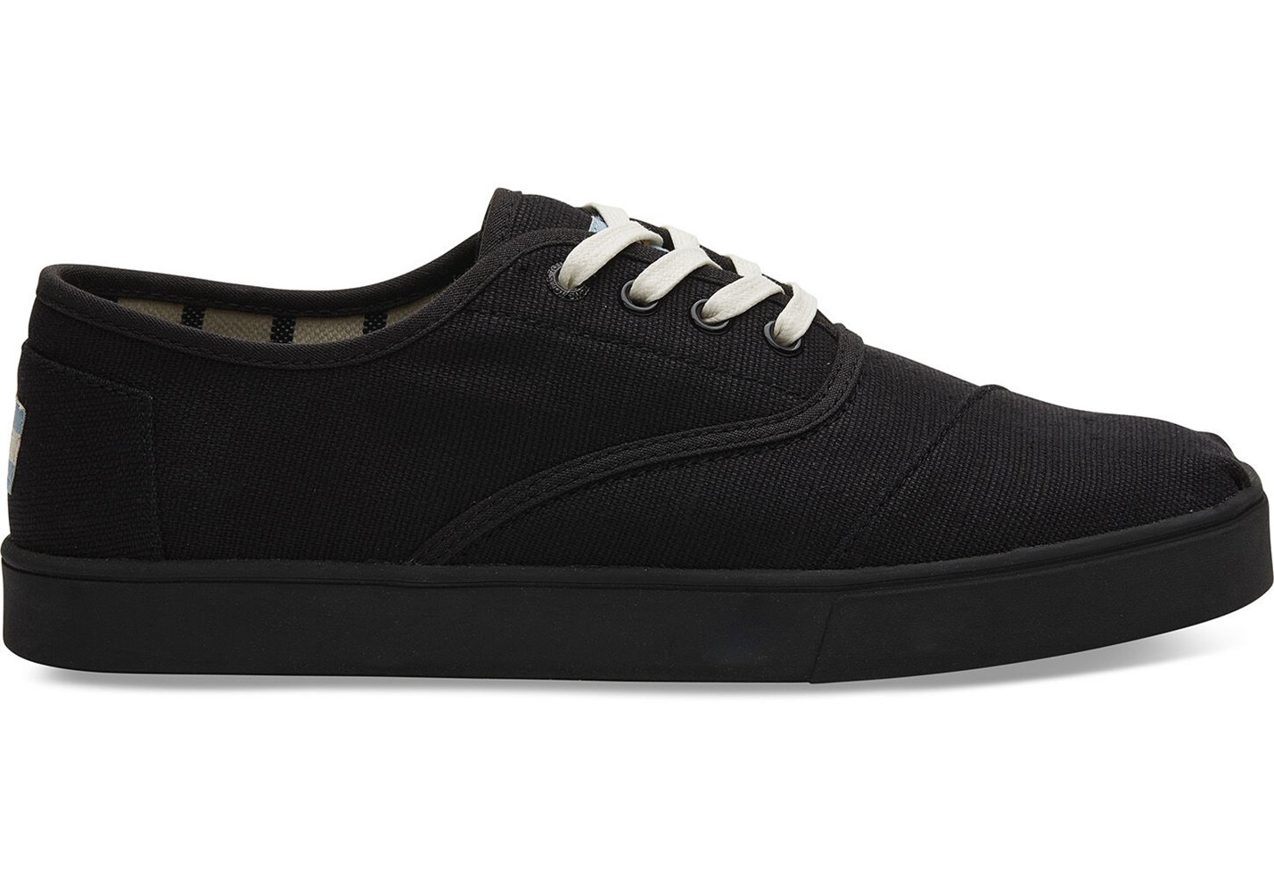 Toms Cordones Sneakers Black - Mens - 54739-OTPK